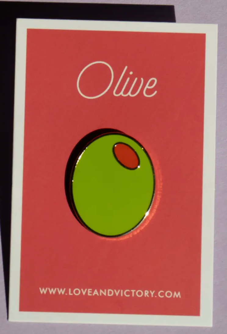 Olive Lapel Pin