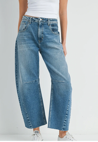 Barrel Jean With Seams