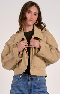 Cropped Trench Jacket