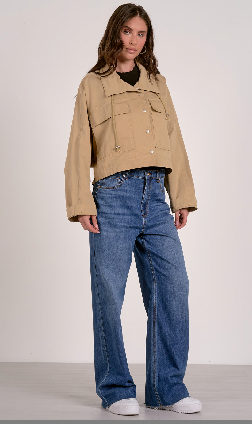 Cropped Trench Jacket