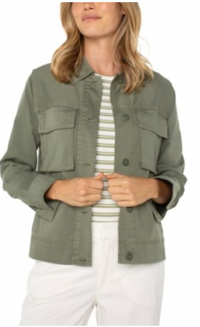 Button Front Cargo Jacket