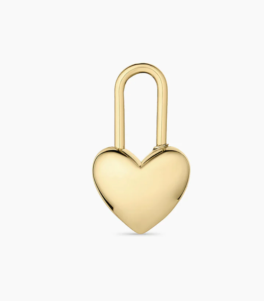 Heart Padlock Charm