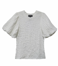 Puff Sleeve Textured Top