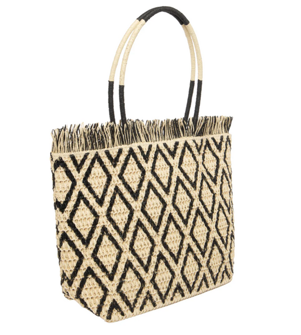 Martina Womens Paper Crochet Tote