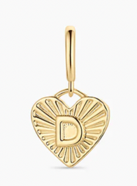 Vintage Heart Alphabet Parker Charm