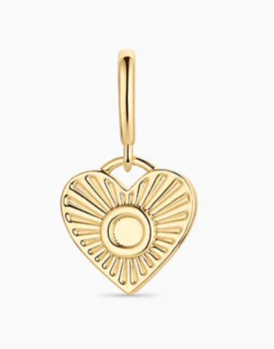 Vintage Heart Alphabet Parker Charm