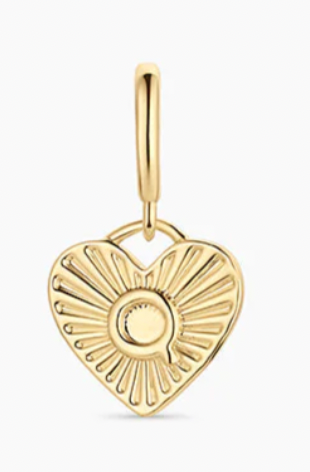 Vintage Heart Alphabet Parker Charm