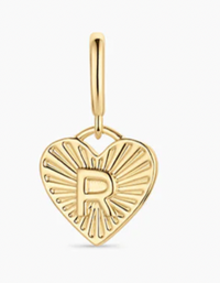 Vintage Heart Alphabet Parker Charm