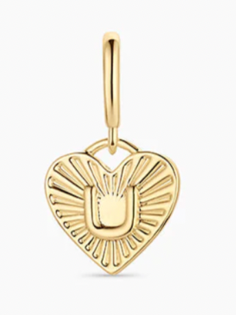 Vintage Heart Alphabet Parker Charm