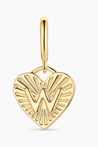 Vintage Heart Alphabet Parker Charm