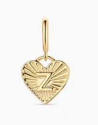 Vintage Heart Alphabet Parker Charm
