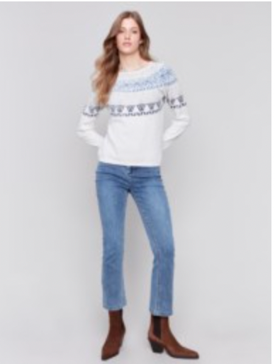 Reverse Ski Print Sweater