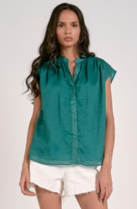 2 Top Cap Sleeve Button Down