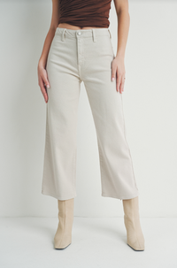 Wide Leg Denim Trouser