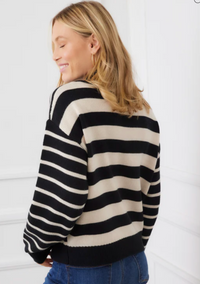 Stripe Polo Sweater