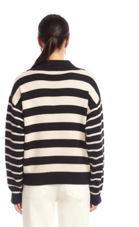 Stripe Polo Sweater