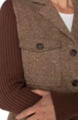 Shacket w/ Sweater Sleeves