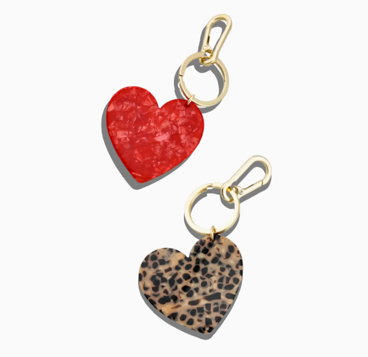 Handmade Heart Bag Charm + Keychain | Eco-Friendly