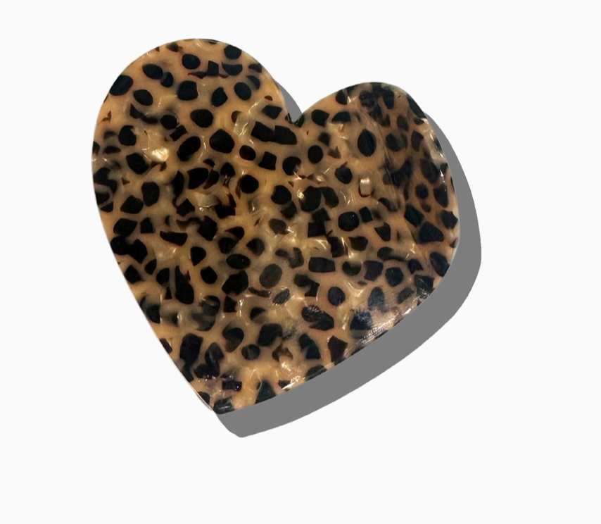 Handmade Heart Acetate Claw Hair Clip | Eco-Friendly
