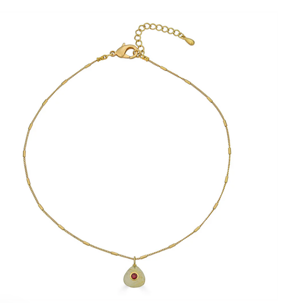 Rutilated Quartz & Garnet Necklace