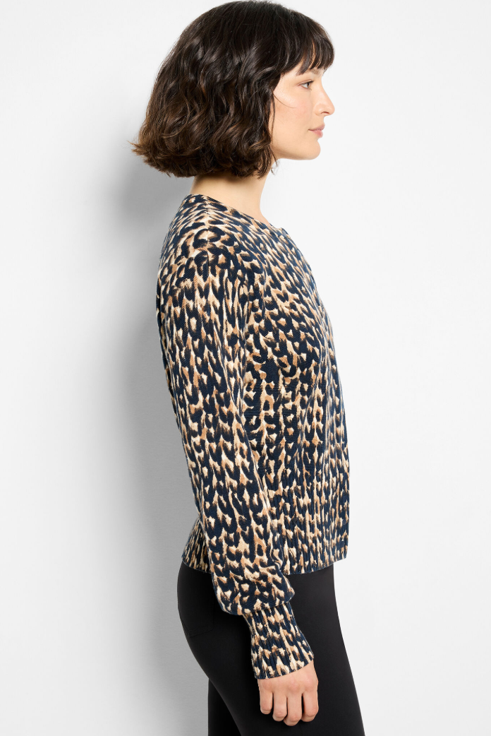 STITCH PRINT SNAP IT UP CARDIGAN