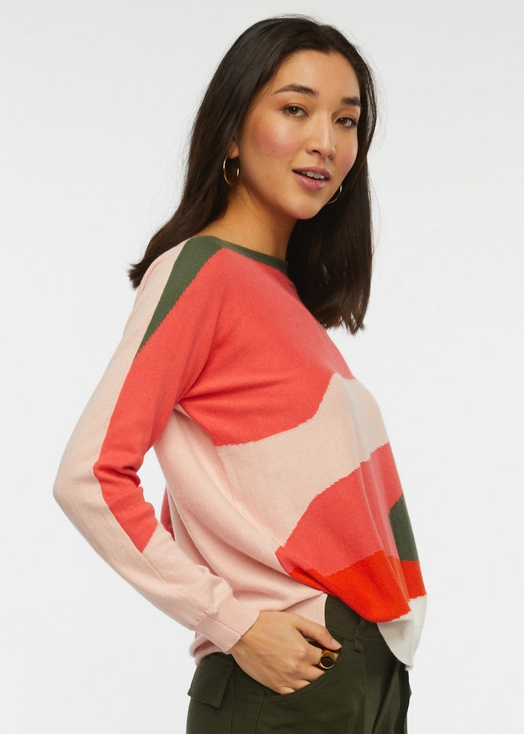 Abstract Wave Sweater