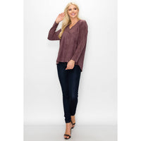 Andrea Suede Top