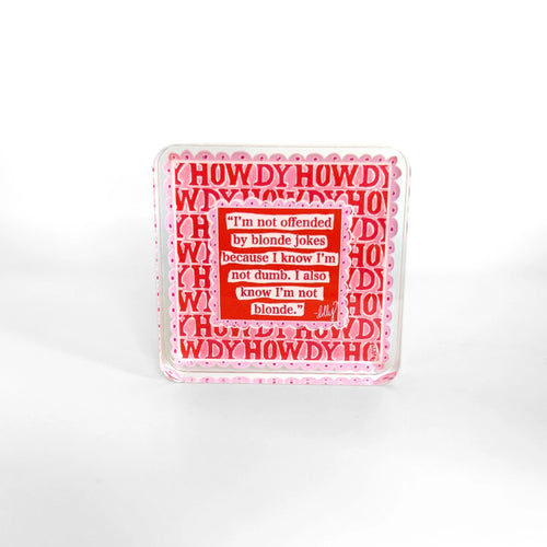 Blonde Jokes Acrylic Block