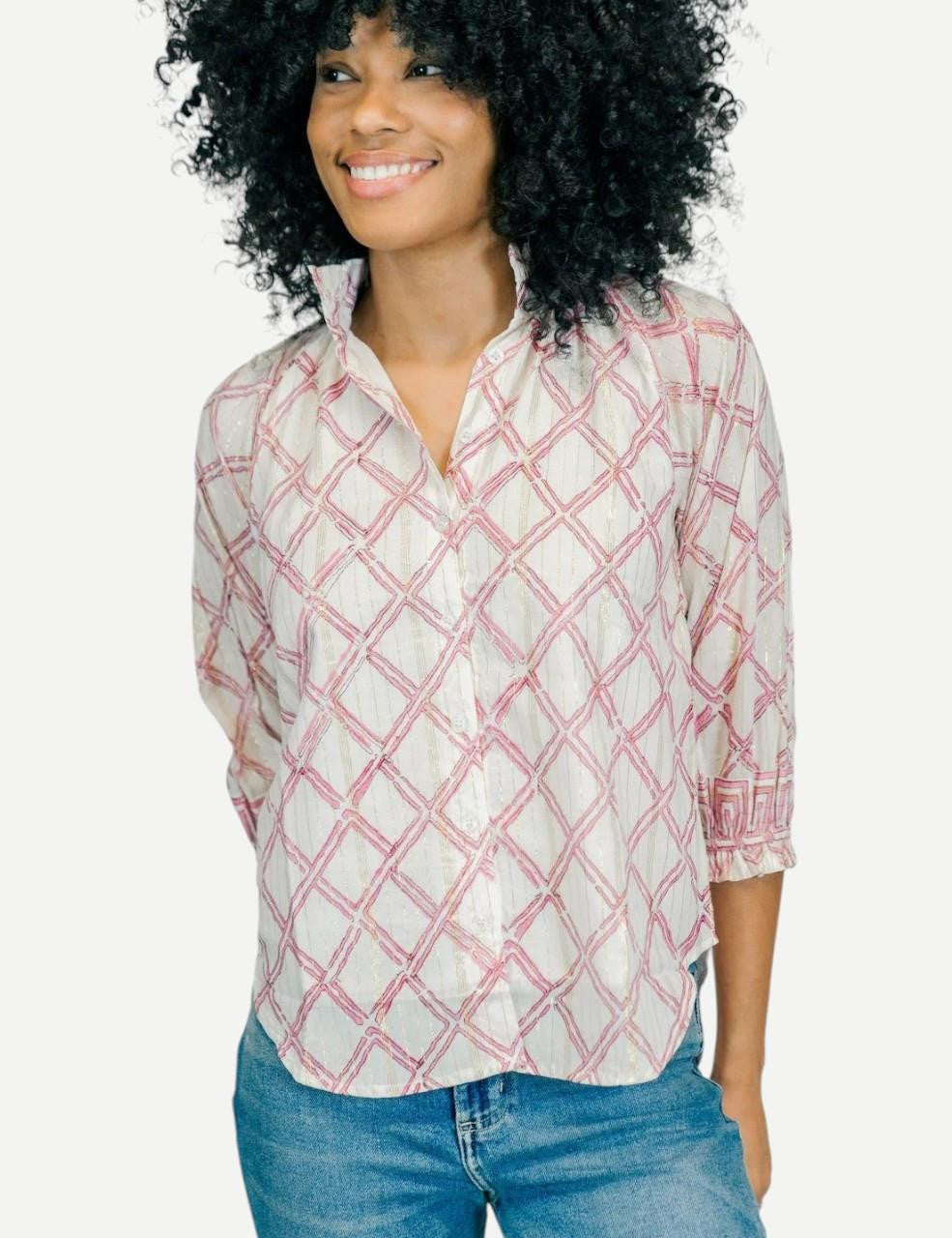 Prism Pink Sage Blouse