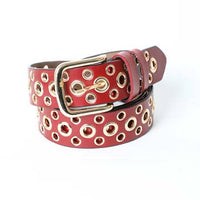 Gold Multi Eyelet Buckle Belt