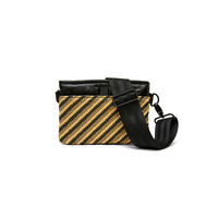 Bum Bag/Crossbody Diagonal Stipe Raffia