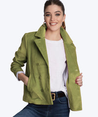 Double Breasted Corduroy Jacket