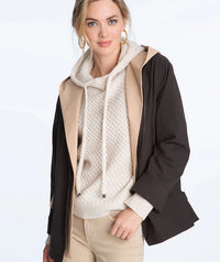 Two Tone Hooded Jacket