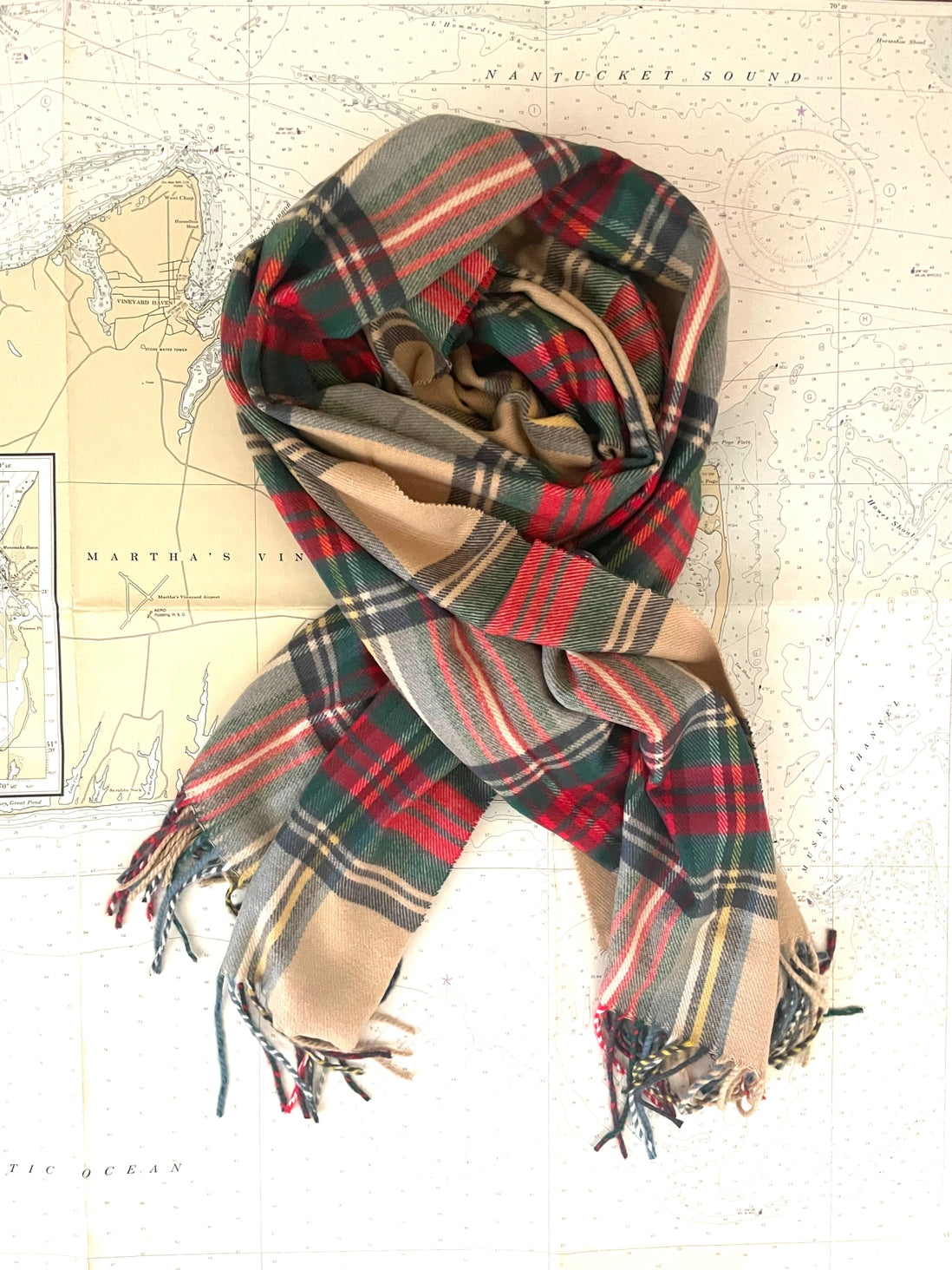 Island Plaid Luxe Oversized Scarf