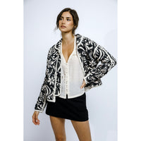 Floral Print Quilted Jacket