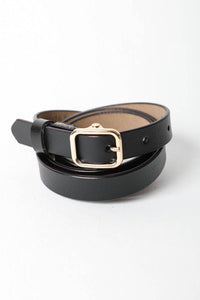 Versatile Skinny Leather Belt