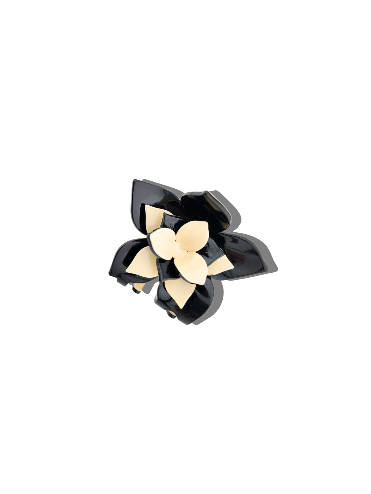 Hand-painted Origami Magnolia Flower Hair Clip