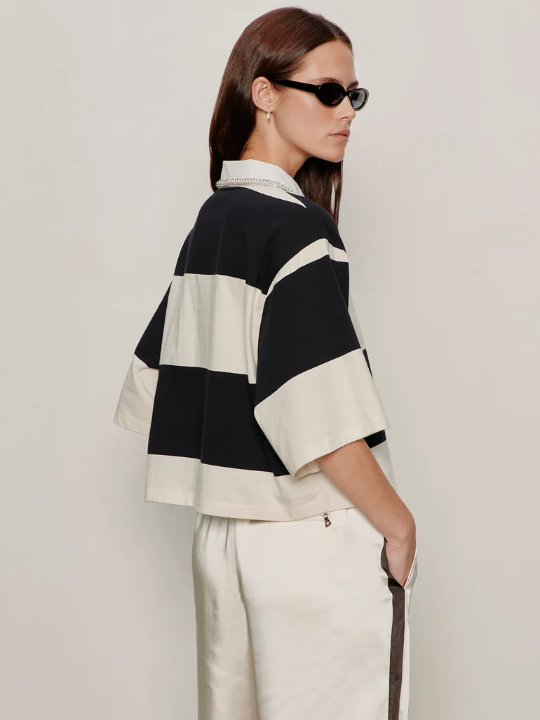 EMBELLISHED POLO TEE