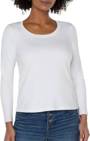 Long Sleeve Scoop Neck Knit Top