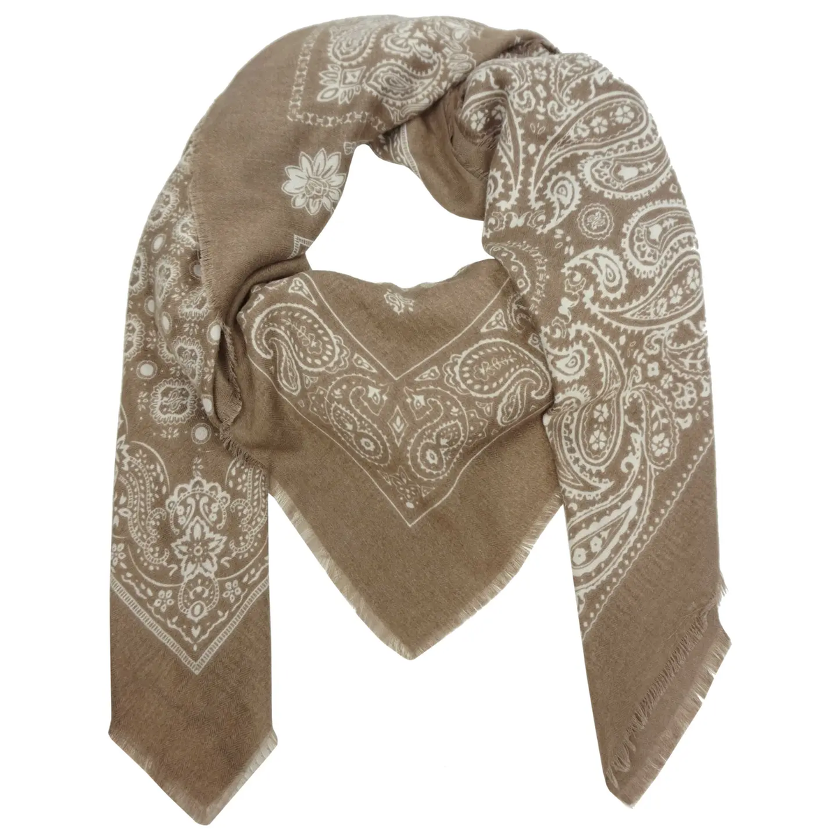 Large Bandana Print Square Scarf YF6613