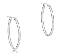 Oval Sterling 1" Hoop.