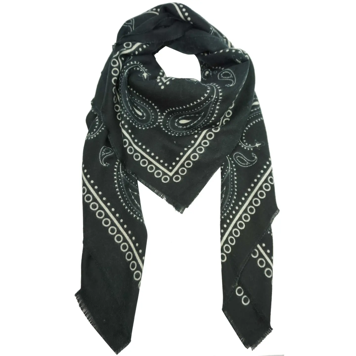 Large Bandana Print Square Scarf YF6611 130cm