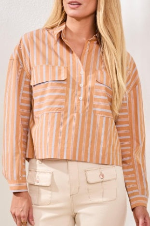 Popover Drop Shoulder Blouse