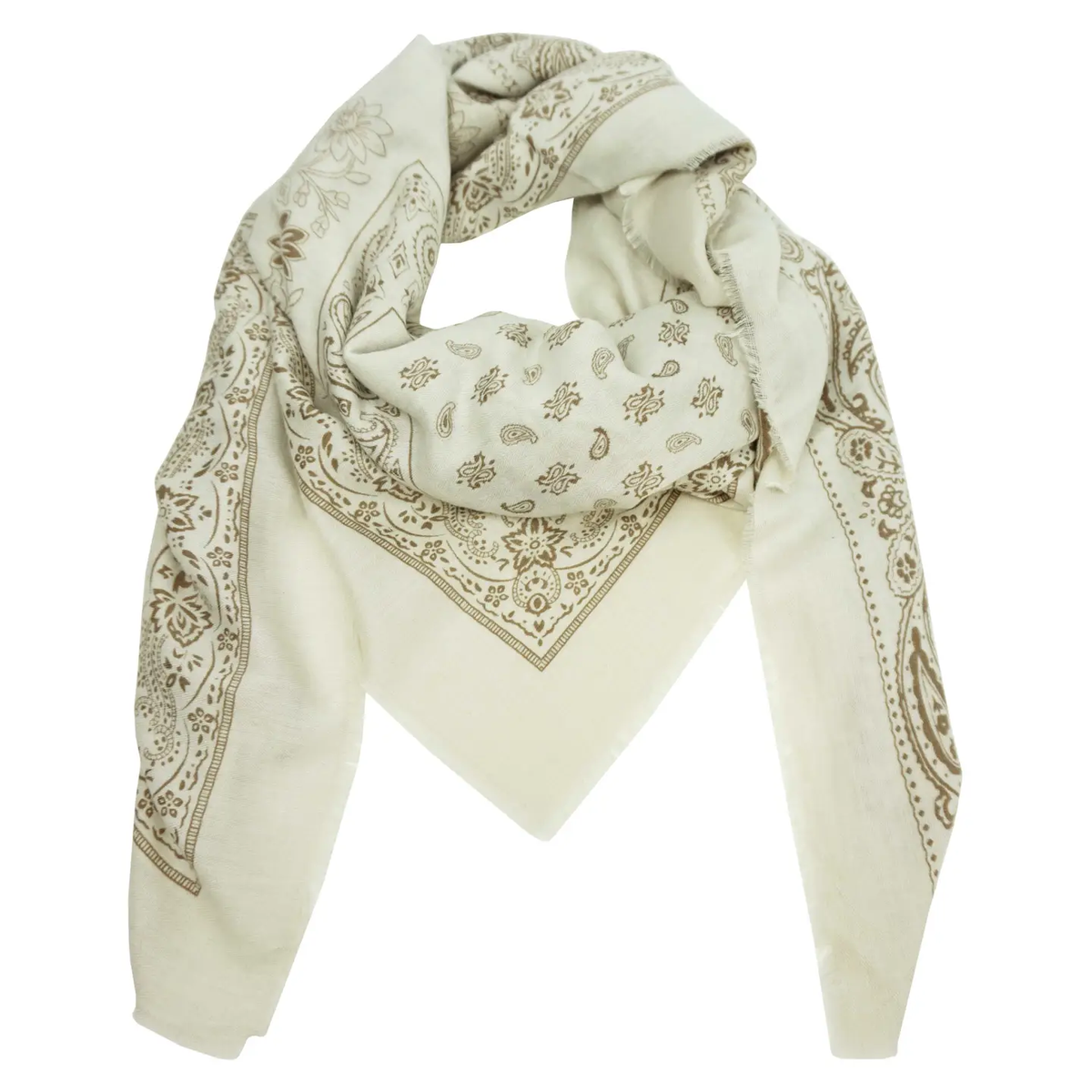 Large Bandana Print Square Scarf YF6613