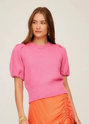 Harvey Pleated Sleeve Sweater