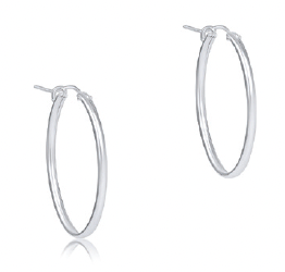 Oval Sterling 1" Hoop.