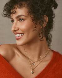 Heart Padlock Charm Silver