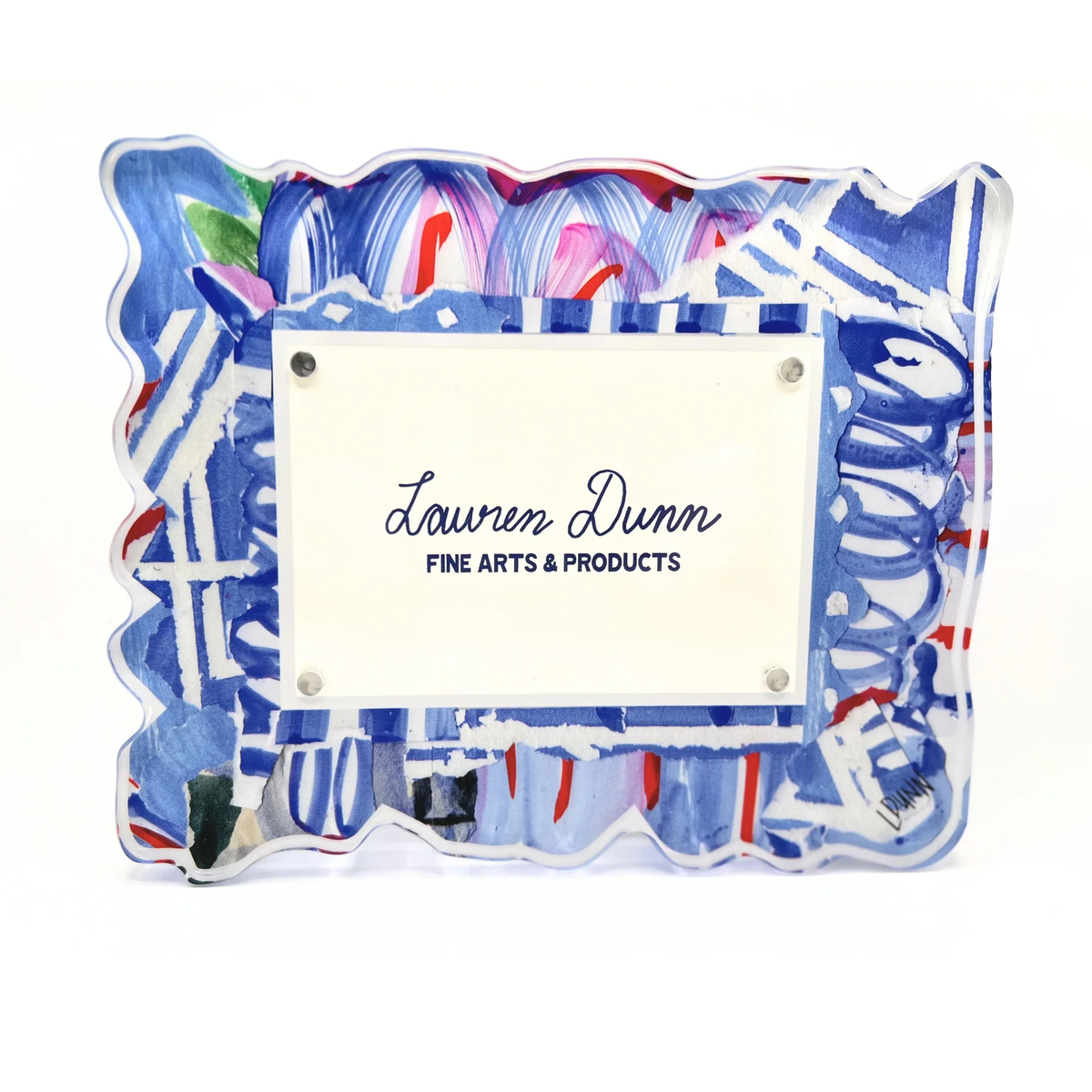 BLUE WHIMSY ACRYLIC FRAME
