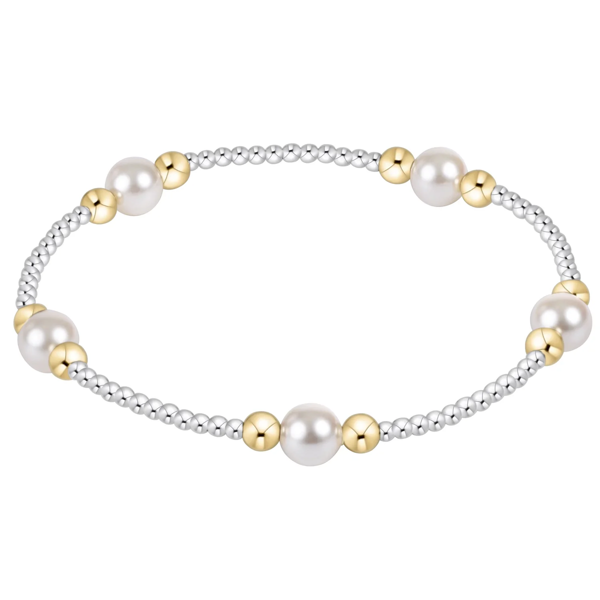 Purpose Pearl 6mm Mixed Metal Bracelet.