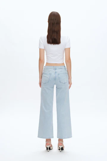 LISA MID RISE WIDE LEG DENIM JEANS